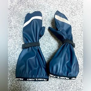 Polarn O. Pyret waterproof mud gloves, 2-4 years